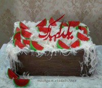 کیک جعبه یا صندوق میوه. ایده یلدایی