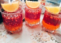 ژله انار و پرتقال