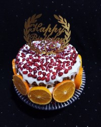 مینی کیک ساده با گاناش