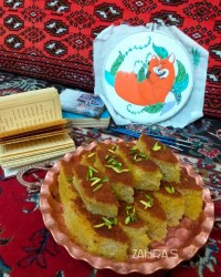 کیک شربتی پست تقدیمی