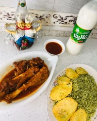شوید پلو با ماهیچه:)