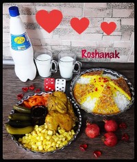اکبر جوجه با سس مخصوص