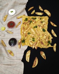 سیب زمینی کبابی در تابه رژیمی