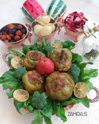 دلمه فلفل دلمه ای