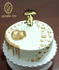 کیک خامه ای سفارشی (سالگرد ازدواج)