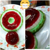 چیز کیک یلدا (داخل قالب پلاستیکی)