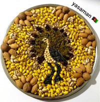 آجیل یلدایی به شکل طاووس