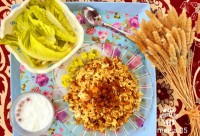 کشمش پلو با گوشت