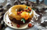 کیک نارنگی با سس مخصوص