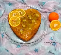 کیک نارنگی با سس مخصوص