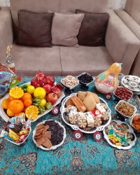 سفره یلدا در قرنطینه