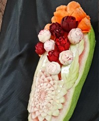 حکاکی هندوانه و کدو