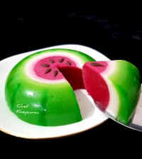 ژله سه بعدی هندونه ای