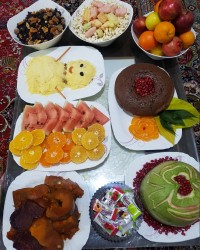 سفره شب یلدا ۹۹/۹/۳۰
