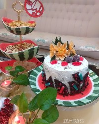 کیک اسفناج یلدا ۹۹