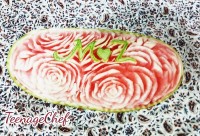 حکاکی هندوانه و کدو