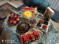 کرسی شب یلدای ما..❤ مهرتان به بلندای یلدا یلدا مبارک?