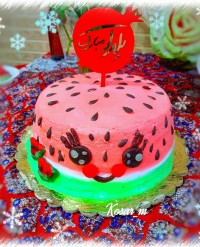 کیک اسفنجی یلدایی