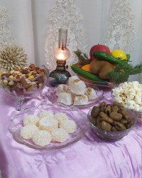 سفره یلدای ساده