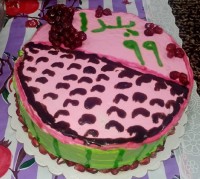 کیک با تم یلدا 99