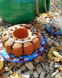 کیک شکلاتی دو تخم مرغی