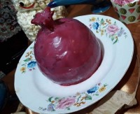 تزئین الویه به شکل انار