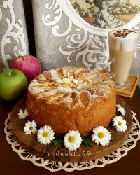کیک_سیب_دارچین_گردو