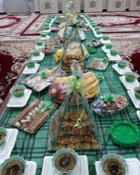 سفره مولودی ابوالفضل سلام الله علی