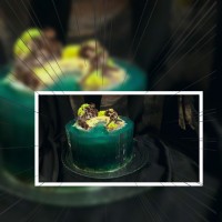 تزیین کیک با ژله ،