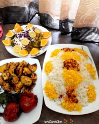 چلو جوجه زعفرانی