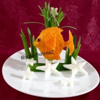 ماهی با کدوحلوایی