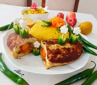 رولت مرغ با قارچ