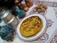 نان سیب زمینی باسبزیجات معطر