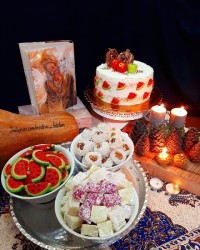 یلدا پاپیون یلدای ۱۳۹۹ کیک