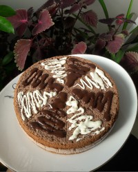 چیز کیک شکلاتی دوبل