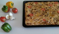 پیتزا قارچ و مرغ