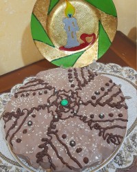 کیک دسر بستنی