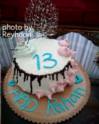 کیک تولد زمستونی