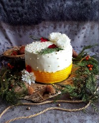 کیک شیفون خامه ی