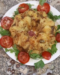 لوبیا پلوی قالبی