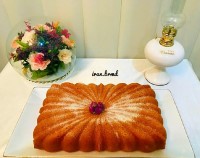 کیک هل وگلاب وزعفران