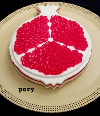 چیز کیک انار بدون نیاز به فر