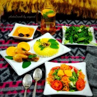 خوراک مرغ پرتقالی