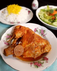 خوراک مرغ پرتقالی