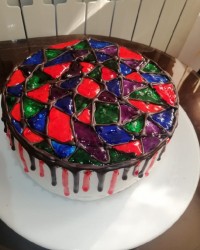 کیک تولد باتزیین بریلو.