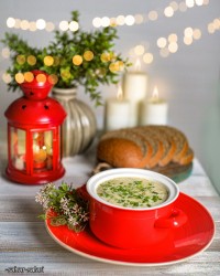 سوپ خامه و قارچ