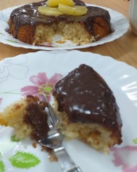 کیک با روکش گاناش