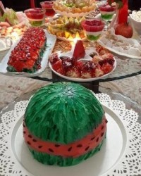 کیک هندوانه (مخصوص یلدا)