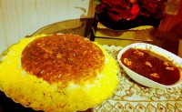 خورشت فسنجون باپلو زعفرانی