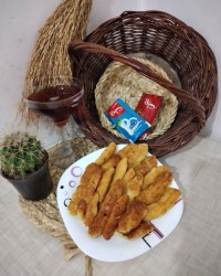 سیب زمینی بامیه ای